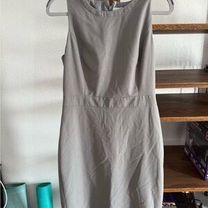 J. Crew Gray Halter Sheath Mini Dress